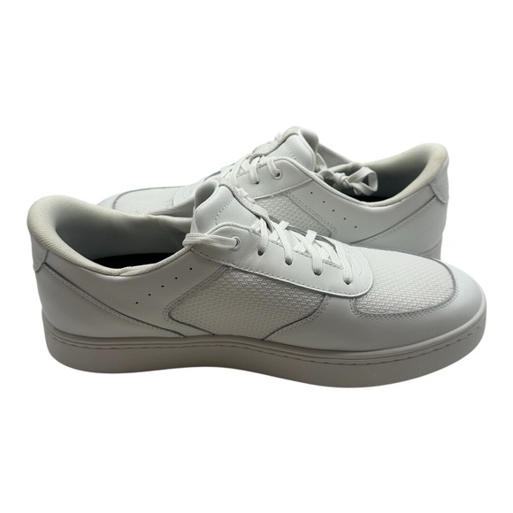 Kizik‎ Oslo Shoes Mens Sz 11.5 Optic White Leather Athletic Sneakers - Picture 6 of 9